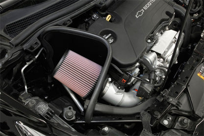 K&N Engineering K&N 17-18 Chevy Cruze 1.4L Turbo Silver Typhoon Short Ram Intake