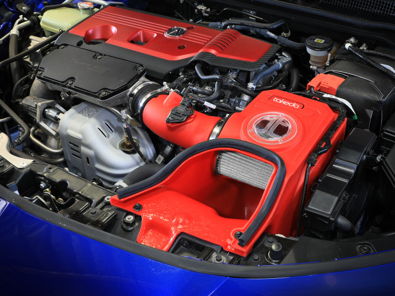 aFe 23-26 Honda Civic Type R Takeda Momentum Red Edition Cold Air Intake System w/ Pro DRY S Filter