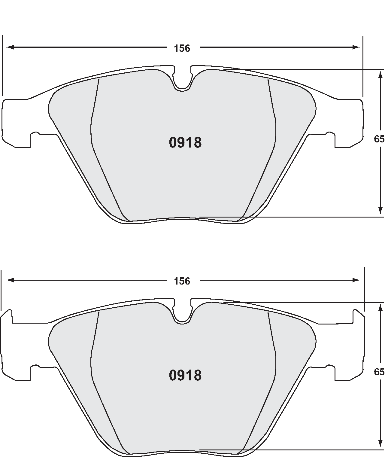 PFC 0918.08.19.44 FRONT BRAKE PADS RACE 08 CMPD 19MM BMW M3 E90/E92/E93