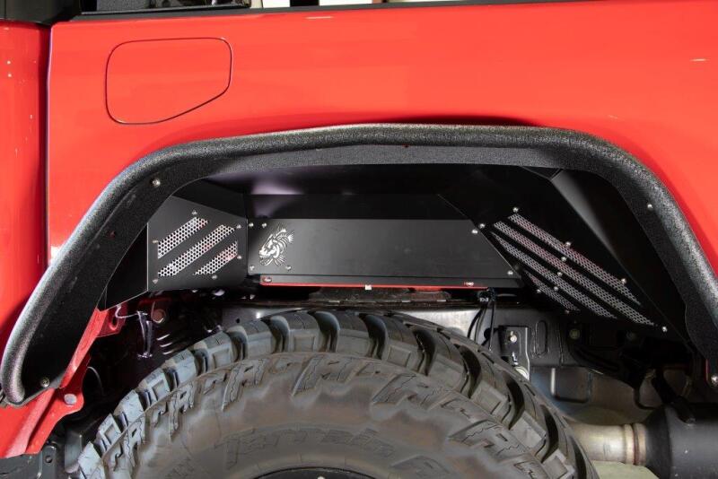 Fishbone Offroad 2020+ JT Gladiator Rear - Black Aluminum Inner Fenders
