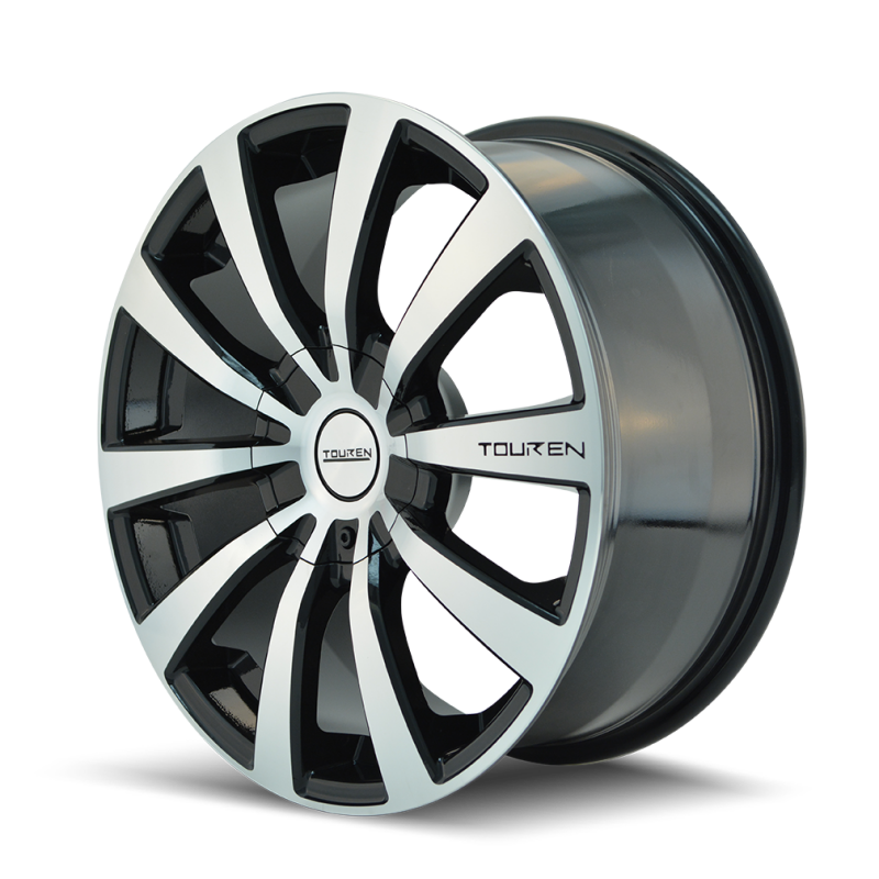 Touren 3130 TR3 16x7 / 5x105/114.3 BP / 40mm Offset / 72.62mm Hub Gloss Black Machined Wheel