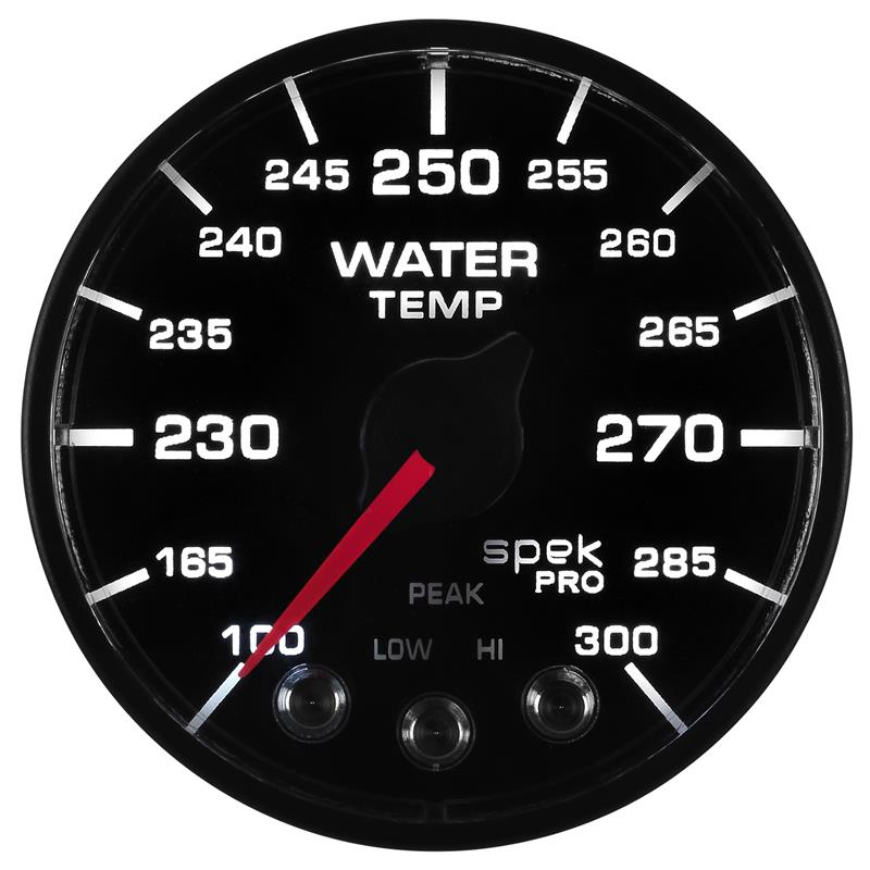 Autometer Spek-Pro - Nascar 2-1/16in Water Temp 100- 300F Bfb Ecu