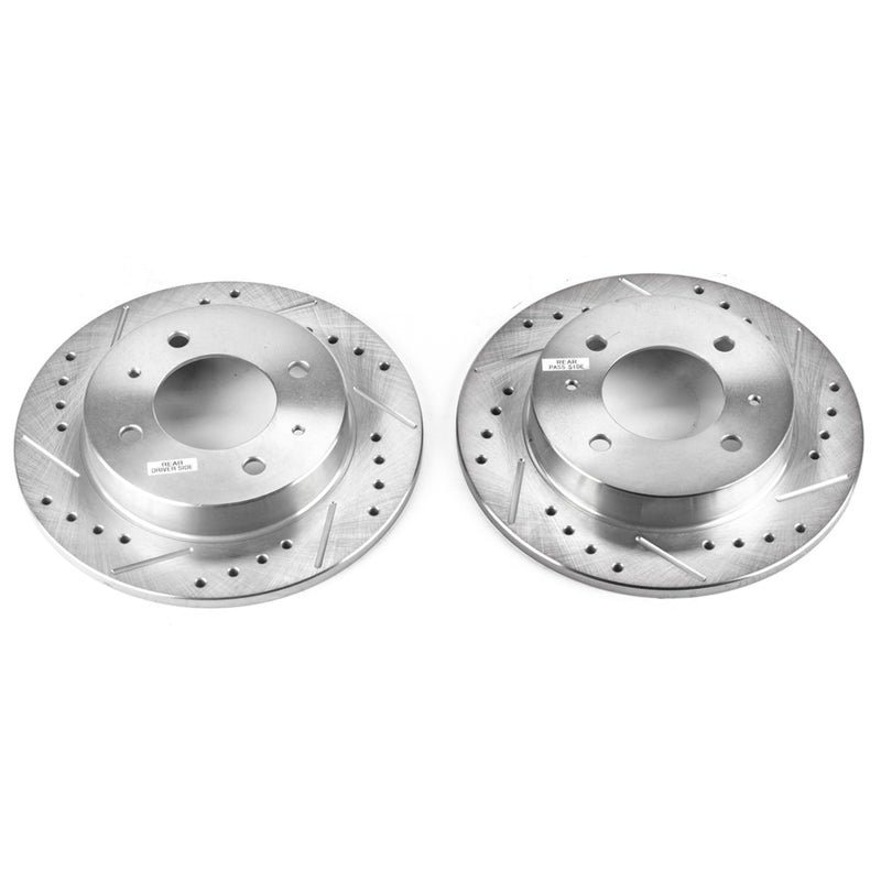 PowerStop Power Stop 97-06 Hyundai Elantra Rear Evolution Drilled & Slotted Rotors - Pair