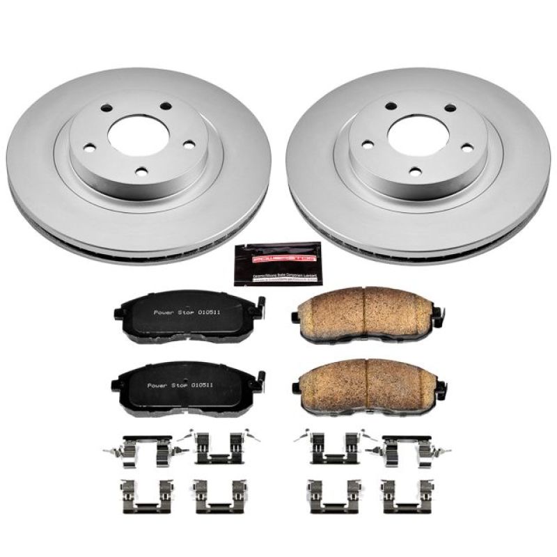 PowerStop Power Stop 02-04 Infiniti I35 Front Z17 Evolution Geomet Coated Brake Kit