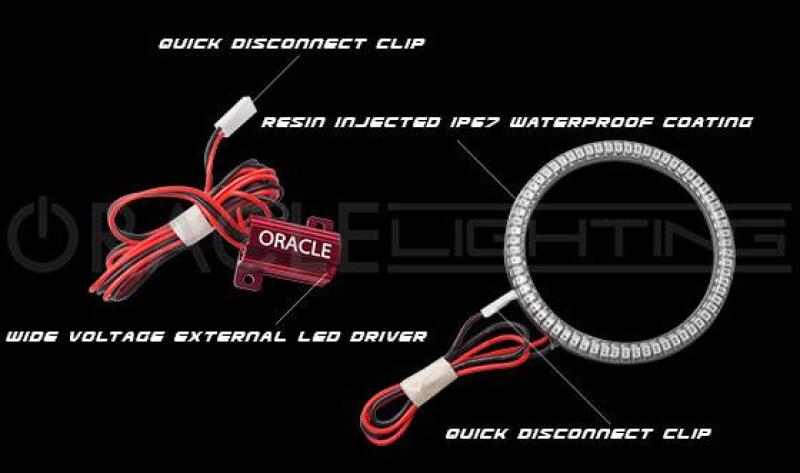 ORACLE Lighting Oracle Dodge Durango 11-13 LED Waterproof Fog Halo Kit - ColorSHIFT