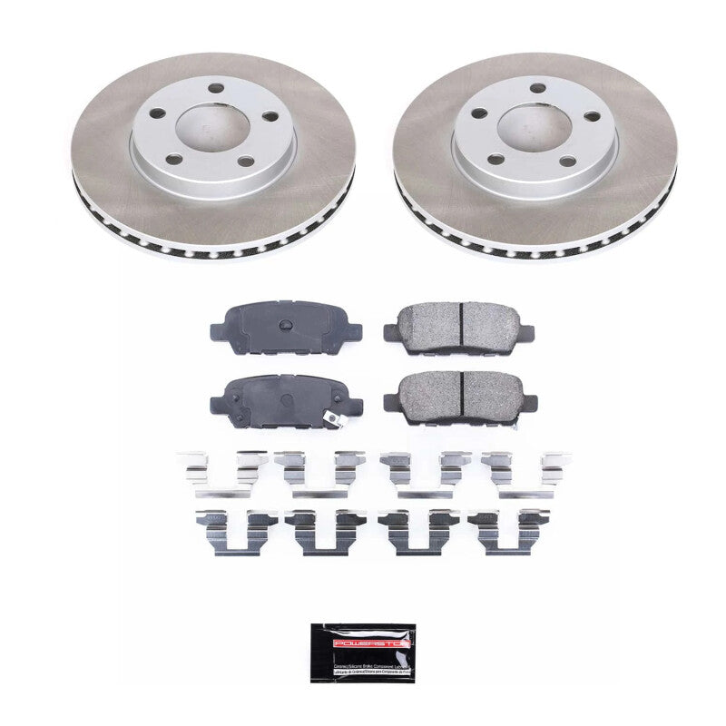PowerStop Power Stop 09-14 Nissan Maxima Rear Semi-Coated Rotor Kit