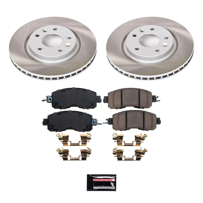 PowerStop Power Stop 14-17 Nissan LEAF Front Semi-Coated Rotor Kit