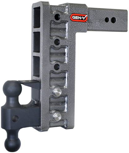 GEN-Y Hitch Gen-Y Mega Duty 3in Shank 12in Drop 3.5K TW 32K Hitch w/GH-0161 Dual-Ball/GH-0162 Pintle Lock