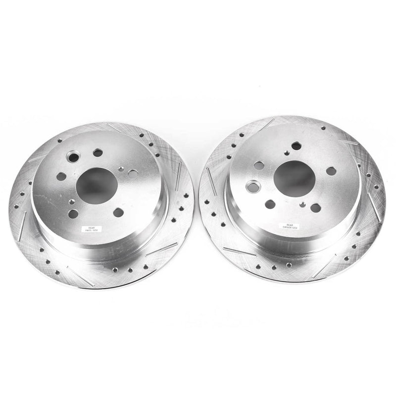 PowerStop Power Stop 06-15 Lexus IS250 Rear Evolution Drilled & Slotted Rotors - Pair