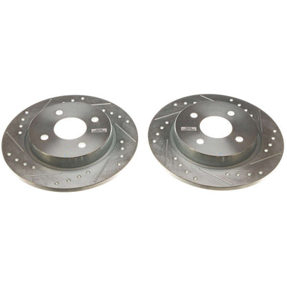 PowerStop Power Stop 2018 Ford EcoSport Rear Evolution Drilled & Slotted Rotors - Pair