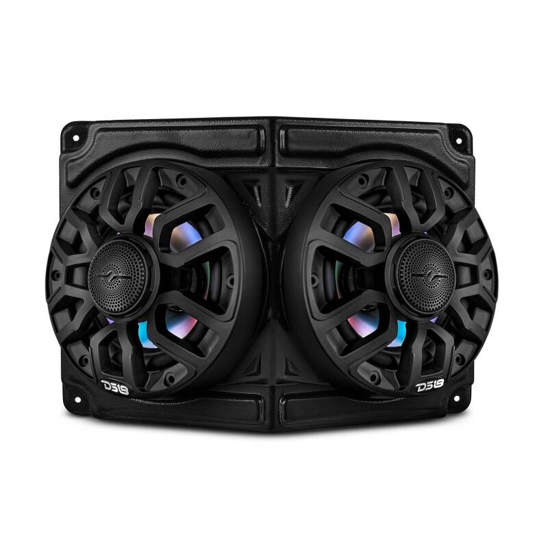 DS18 Polaris RZR Overhead Flat Mount Pod Universal Fits 2x6.5in Speakers (Speakers Not Included)