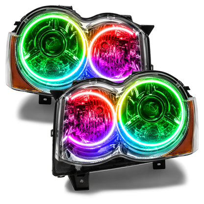 ORACLE Lighting Oracle Jeep Grand Cherokee 08-10 Halo Kit - ColorSHIFT w/o Controller