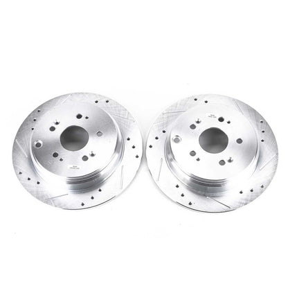 PowerStop Power Stop 07-18 Acura RDX Rear Evolution Drilled & Slotted Rotors - Pair