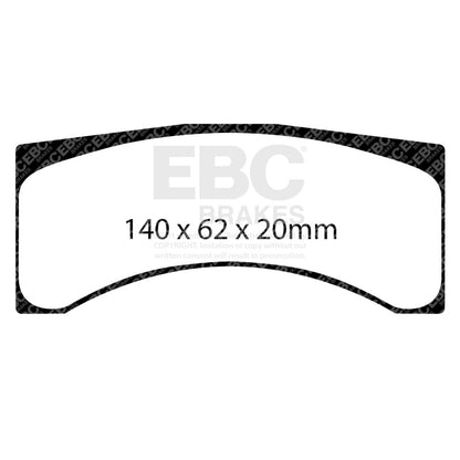 EBC Racing Brembo B266 POT GT SR-11 Sintered Race Brake Pads