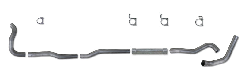Diamond Eye Performance Diamond Eye KIT 4in Turbo Back MFLR RPLCMENT PIPE SGL AL: 89-93 DODGE CUMMINS 5.9L