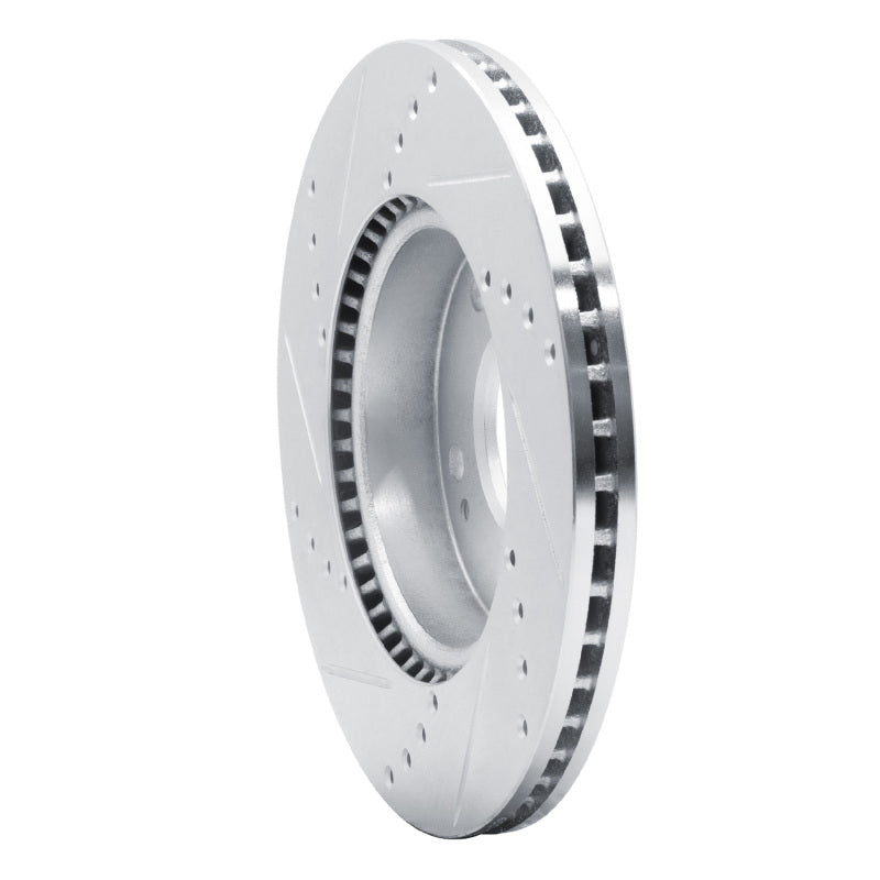 R1 Concepts R1 10-11 Kia SOUL Front Right Drilled & Slotted Silver Brake Rotor