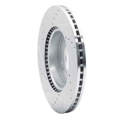 R1 Concepts R1 10-11 Kia SOUL Front Right Drilled & Slotted Silver Brake Rotor