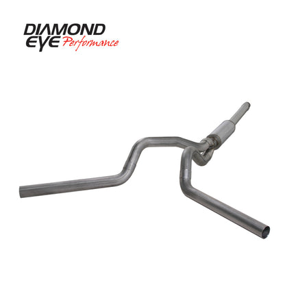 Diamond Eye Performance Diamond Eye KIT 4in Catback DUAL SS: 94-97 FORD 7.3L F250/F350 PWRSTROKE