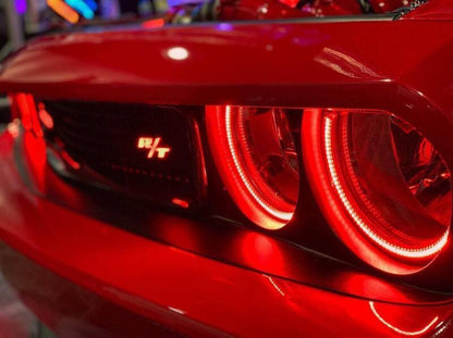 ORACLE Lighting Oracle 08-14 Dodge Challenger Dynamic Surface Mount Headlight Halo Kit - - Dynamic