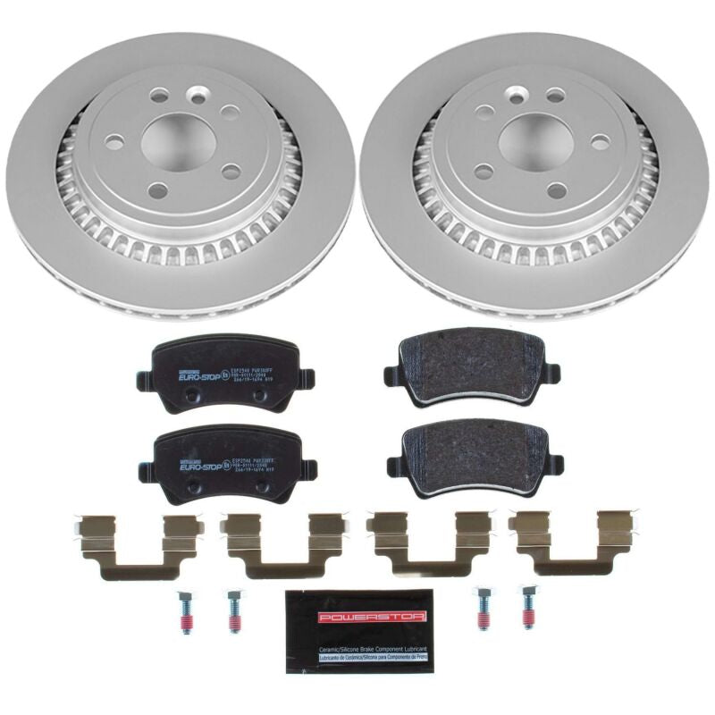 PowerStop Power Stop 10-17 Volvo XC60 Rear Euro-Stop Brake Kit