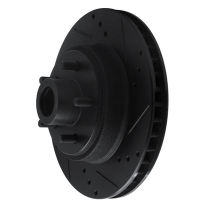 R1 Concepts R1 70-72 Ford Country Squire Front Right Drilled & Slotted Black Brake Rotor