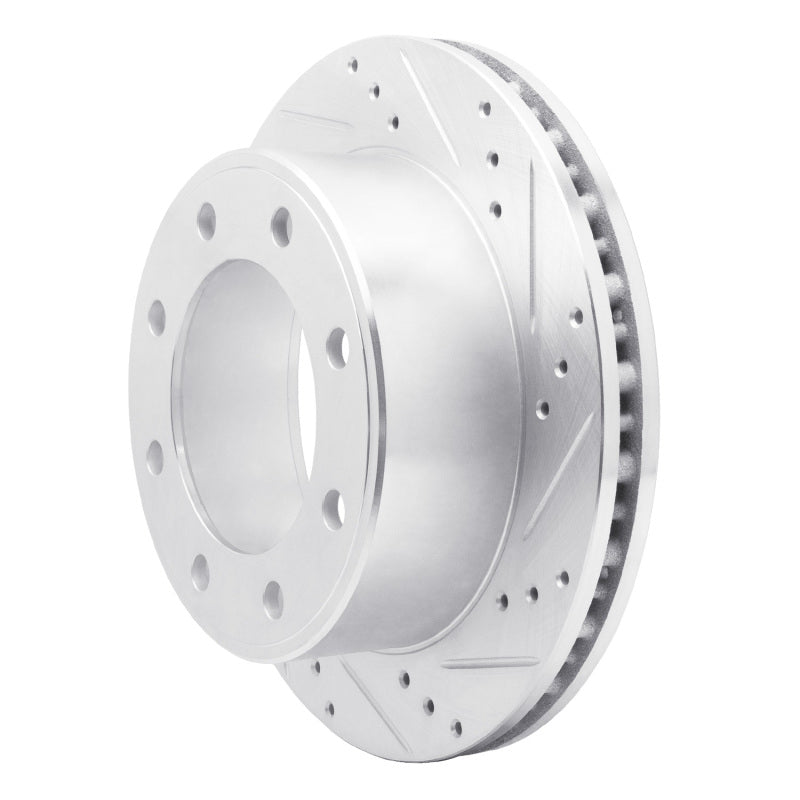 R1 Concepts R1 99-05 Ford F-250 2WD (Super Duty) Rear Right Drilled & Slotted Silver Brake Rotor
