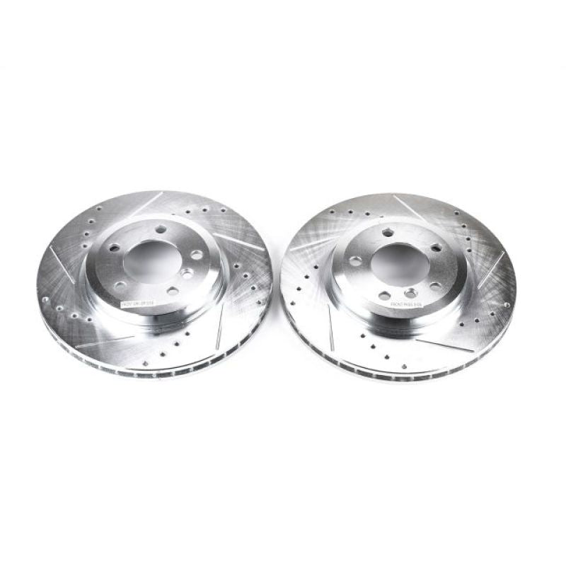 PowerStop Power Stop 01-06 BMW 330Ci Front Evolution Drilled & Slotted Rotors - Pair
