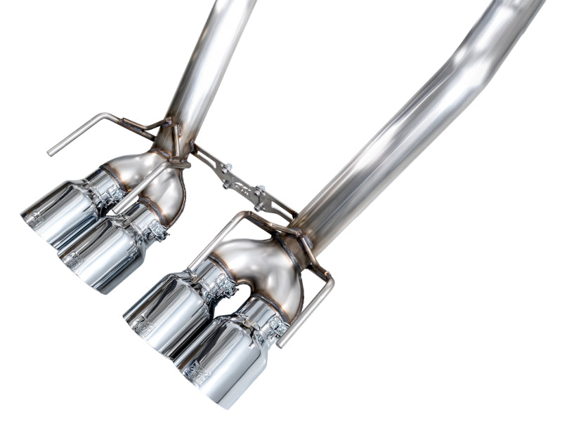 AWE Tuning C6 Chevrolet Corvette Z06/ZR1 Track Edition Axle-Back Exhaust w/ Chrome Silver Tips