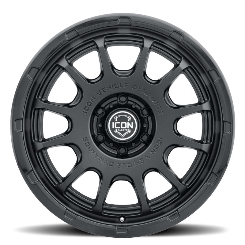 ICON Alloys Rancho 20x9 / 6x5.5 / 16mm / 5.625in BS DBL Black Wheel