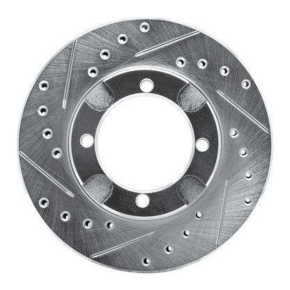 R1 Concepts R1 91-92 Dodge COLT Front Left Drilled & Slotted Silver Brake Rotor
