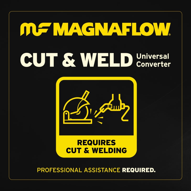 MagnaFlow Conv Uni CA 2.50in./2.50in. Straight/Angle Direct Fit Converter