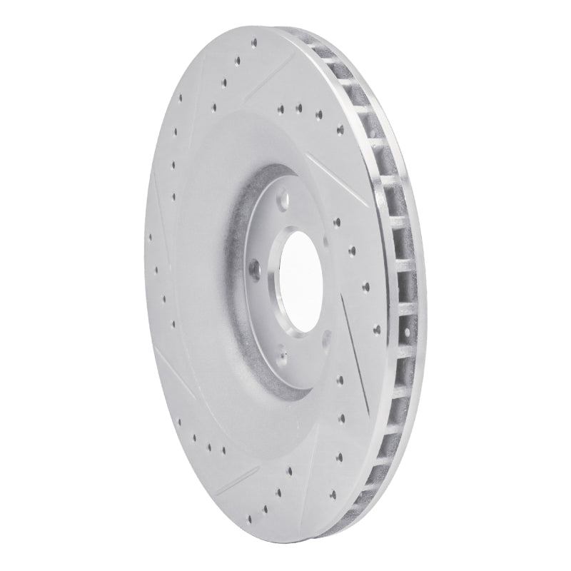 R1 Concepts R1 08-14 Chrysler 200 Front Right Drilled & Slotted Silver Brake Rotor