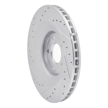 R1 Concepts R1 08-14 Chrysler 200 Front Right Drilled & Slotted Silver Brake Rotor