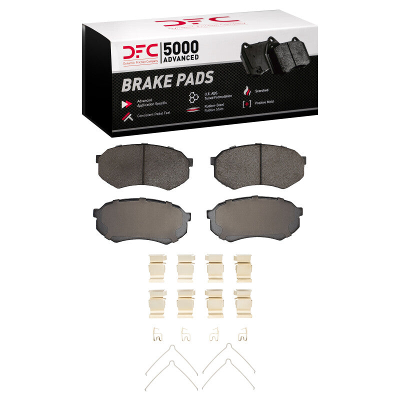 DFC 88-95 Mazda 929 Front 5000 Advanced Ceramic Brake Pads and Hardware Kit