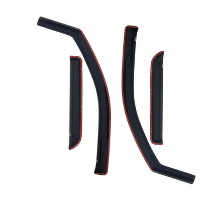 Westin 2009-2018 Dodge/Ram Quad Cab In-Channel Wind Deflector 4pc - Smoke