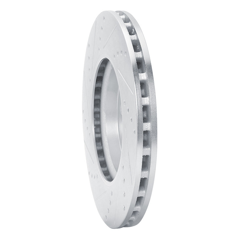 R1 Concepts R1 06-11 Mercedes-Benz B200 Front Right Drilled & Slotted Silver Brake Rotor