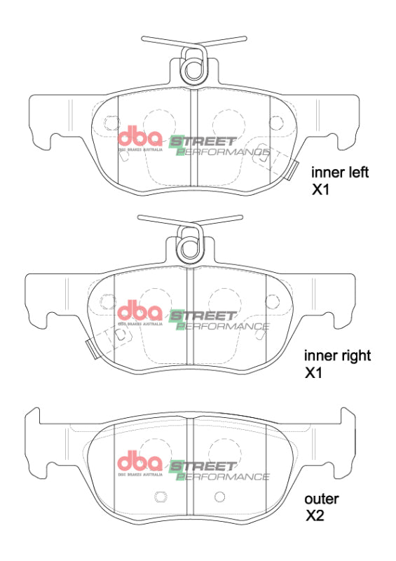 DBA 19-22 Mazda 3 SP Performance Rear Brake Pads