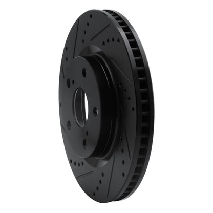 R1 Concepts R1 08-12 Renault TRAFIC (Mexico) Front Left Drilled & Slotted Black Brake Rotor