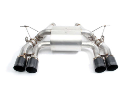 Dinan 15-20 BMW M3/M4 (F80/F82/F83) Free Flow Axleback Exhaust System - Black Tips