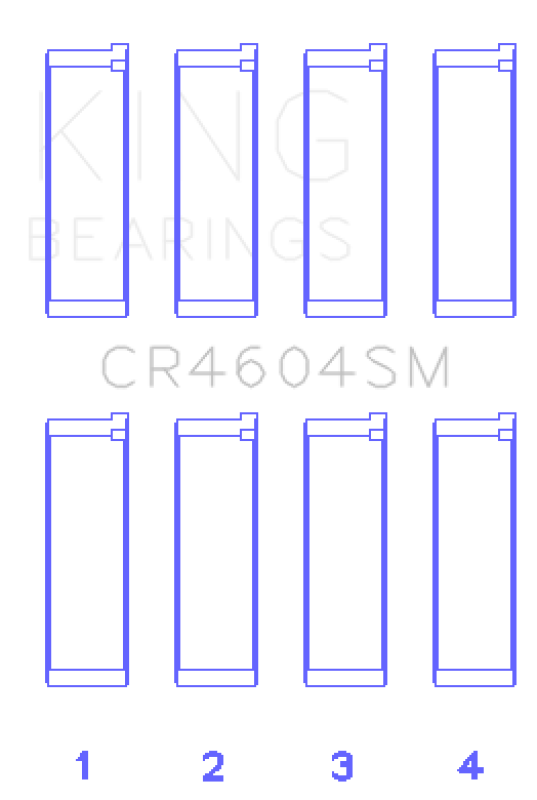 King Engine Bearings Ford 2.3L Duratec/Mazda L3-VDT MZR Turbo Con Rod Bearing Set