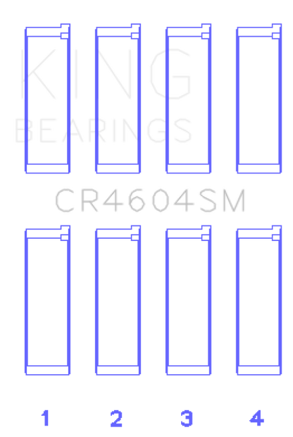 King Engine Bearings Ford 2.3L Duratec/Mazda L3-VDT MZR Turbo Con Rod Bearing Set