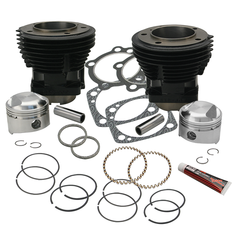 S&S Cycle 66-84 BT 80in 3-1/2in Bore Cylinder and Standard Compression Piston Kit