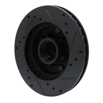 R1 Concepts R1 78-78 Buick Regal Front Left Drilled & Slotted Black Brake Rotor