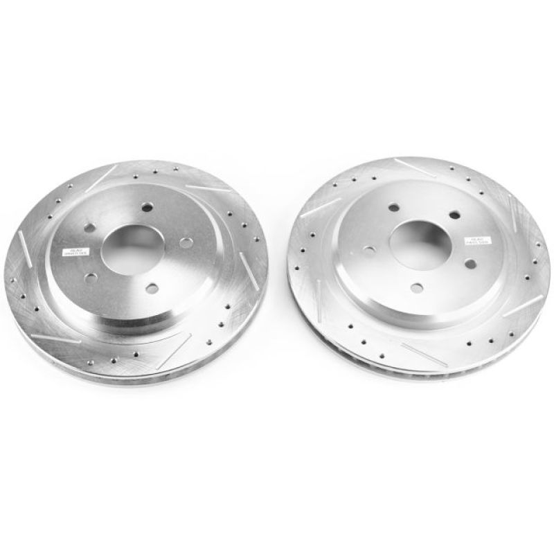 PowerStop Power Stop 04-09 Cadillac XLR Rear Evolution Drilled & Slotted Rotors - Pair