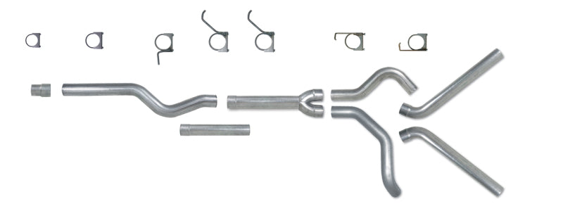 Diamond Eye Performance Diamond Eye KIT 4in Catback MFLR REPLACMENT PIPE DUAL AL: 2006-2007.5 CHEVY/GMC 6.6L 2500/3500