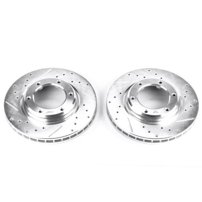 PowerStop Power Stop 96-97 Lexus LX450 Front Evolution Drilled & Slotted Rotors - Pair