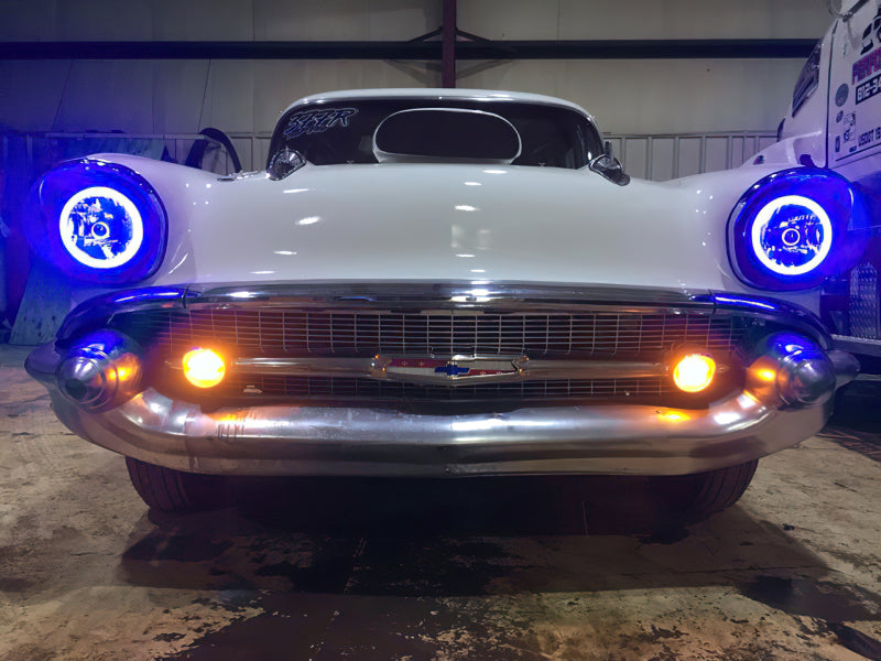 ORACLE Lighting Oracle Pre-Installed Lights 7 IN. Sealed Beam - Blue Halo