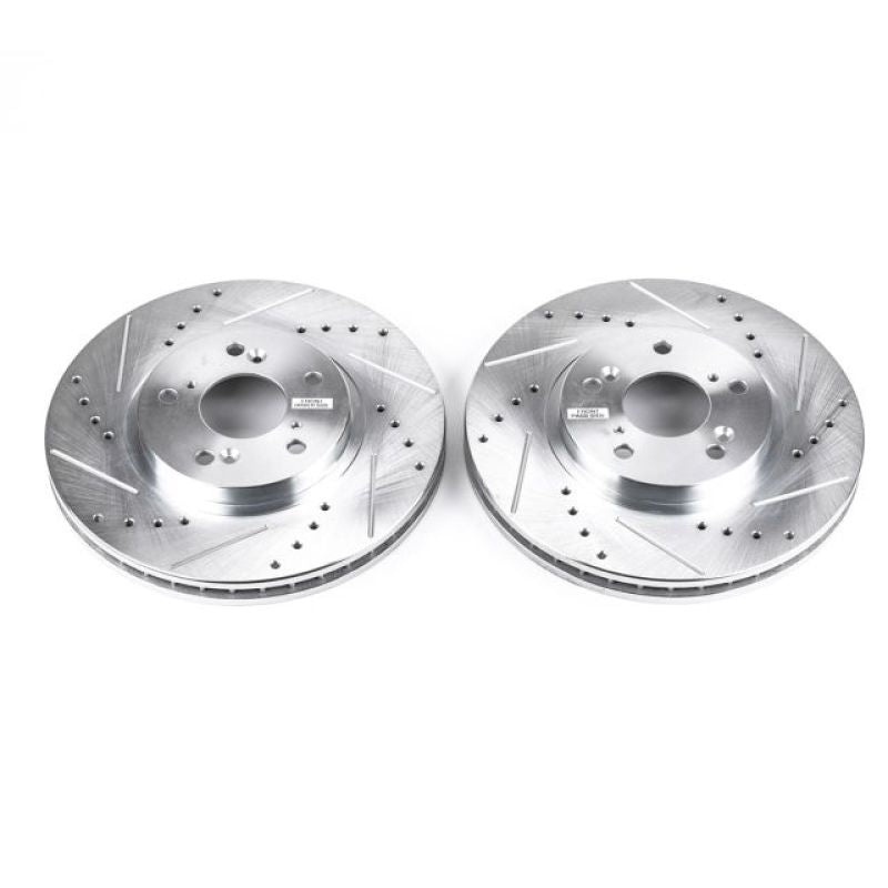 PowerStop Power Stop 01-03 Acura CL Front Evolution Drilled & Slotted Rotors - Pair