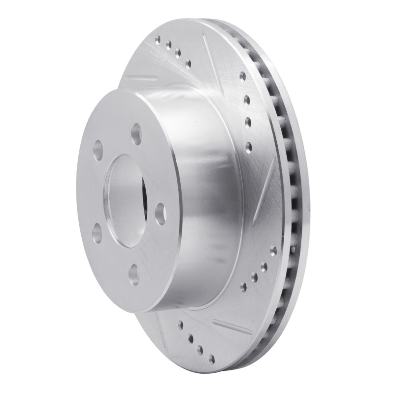 R1 Concepts R1 99-06 Jeep TJ (Canada - See Wrangler for US) Front Right Drilled & Slotted Silver Brake Rotor