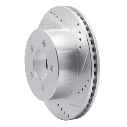 R1 Concepts R1 99-06 Jeep TJ (Canada - See Wrangler for US) Front Right Drilled & Slotted Silver Brake Rotor